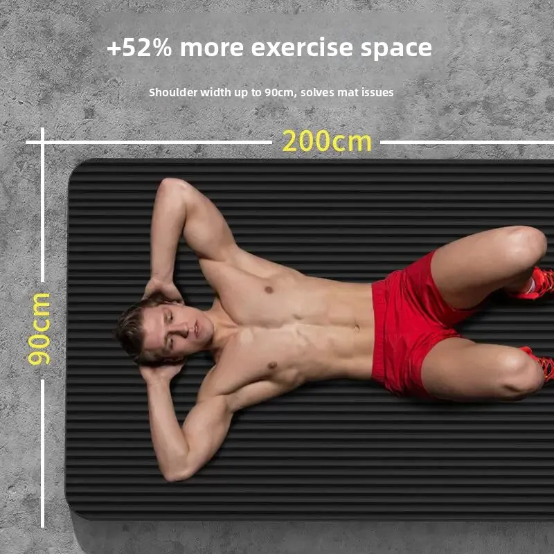Thickened 20mm Men's Yoga Mat Exercise Home Fitness Non-slip Mat for Beginners Long And Wide Sports Fitness Yoga Mat