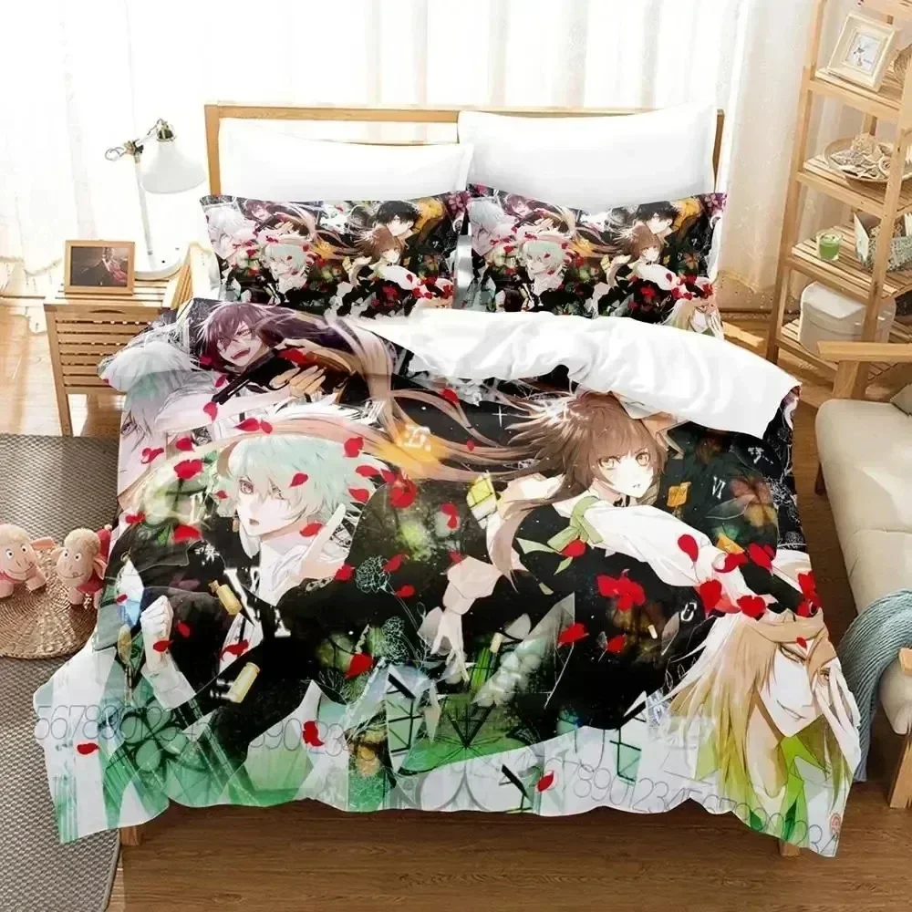 Luxury New 3D Print Anime Game Collar X Malice Bedding Set Duvet Cover Bed Set Quilt Cover Pillowcase king Queen Size Boys Adult