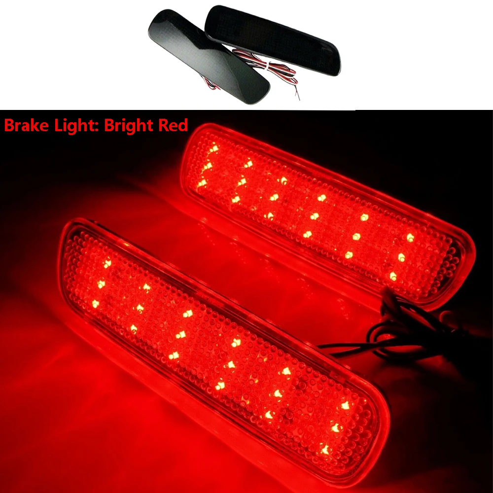 

2 шт., отражатель заднего бампера, светодиодные фонари, сигнальная лампа для Lexus LX470 1998 1999 2000 2001 2002 2003 2004 2005 2006 2007 ﻿