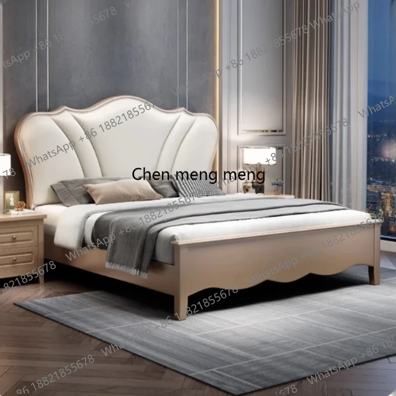 Wooden Queen Double Bed Frame Pretty Unique Luxury King Size Double Bed Princess Modern Letto Matrimoniale Bedroom Furniture