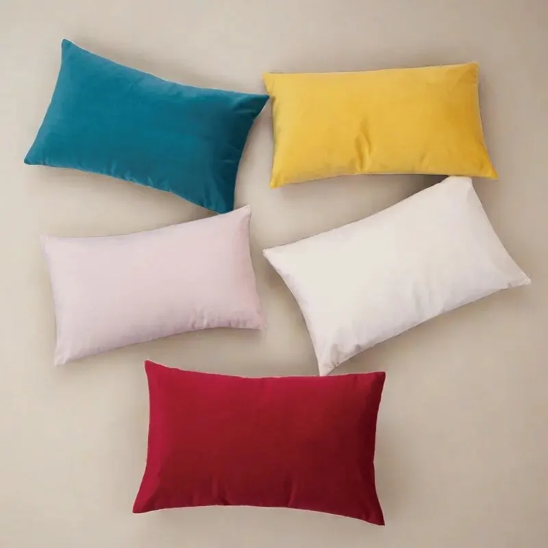 (Pillowcase not included)Nordic Velvet Pillow - Soft and Supportive Backrest Cushion Perfect for Sofa, Office, and Travel