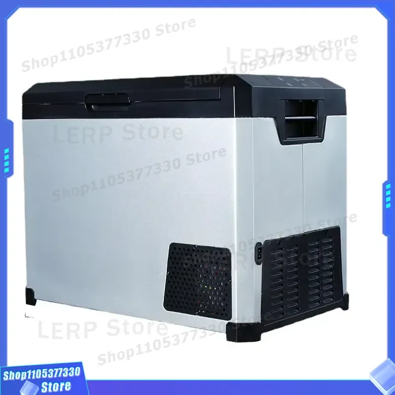50L Portable Car Refrigerator 40W DC Camping Fridge for Vehicle Travel Outdoor Cooler Box Electric Mini Freezer Auto Use DC