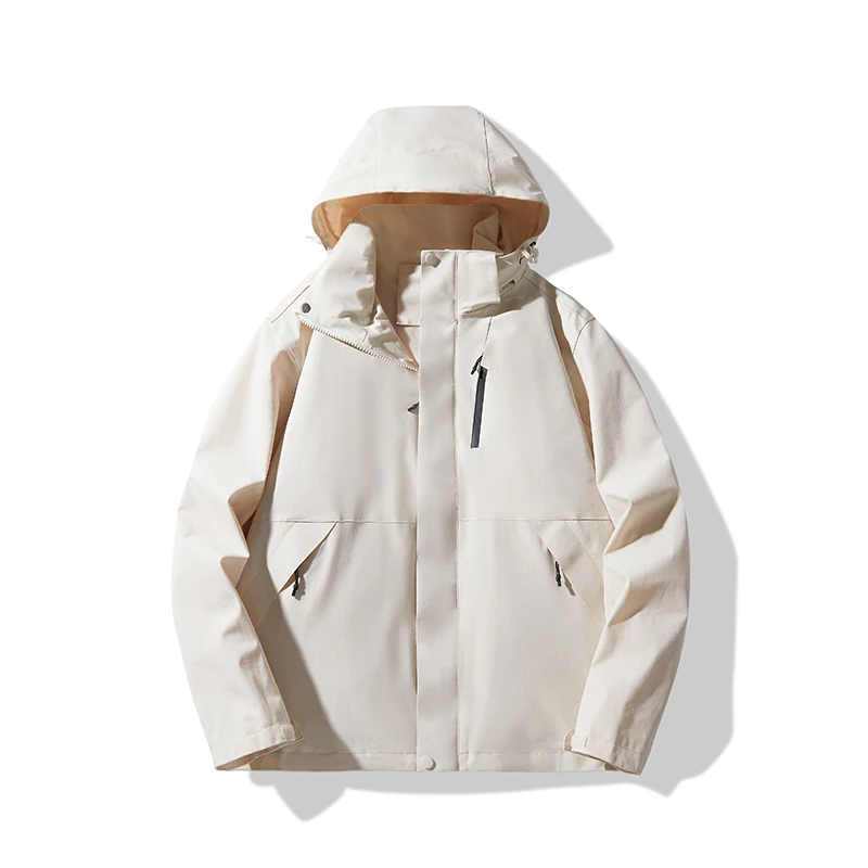 Couple Outdoor Running Fitness Leisure Loose Hooded Jacket Versatile for Spring and Autumn Windproof and Breathable Assault Suit