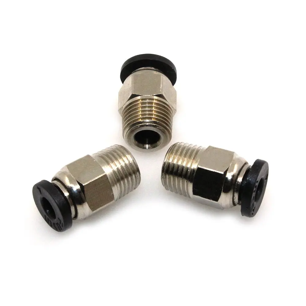 10 sztuk złącze pneumatyczne złączka rurka PTFE Push do wytłaczarki E3D-V6 Bowden Ender-3 Ender-3 V2 CR10 Vyper Mega Chrion drukarka 3D