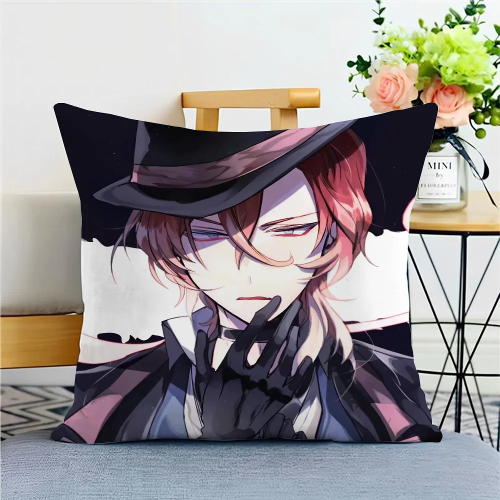 Cushion Cover for Pillow Covers Decorative Luxury N-Nikolai Gogol Bungou Stray DogsS Double-sided Printing Home and Decoration