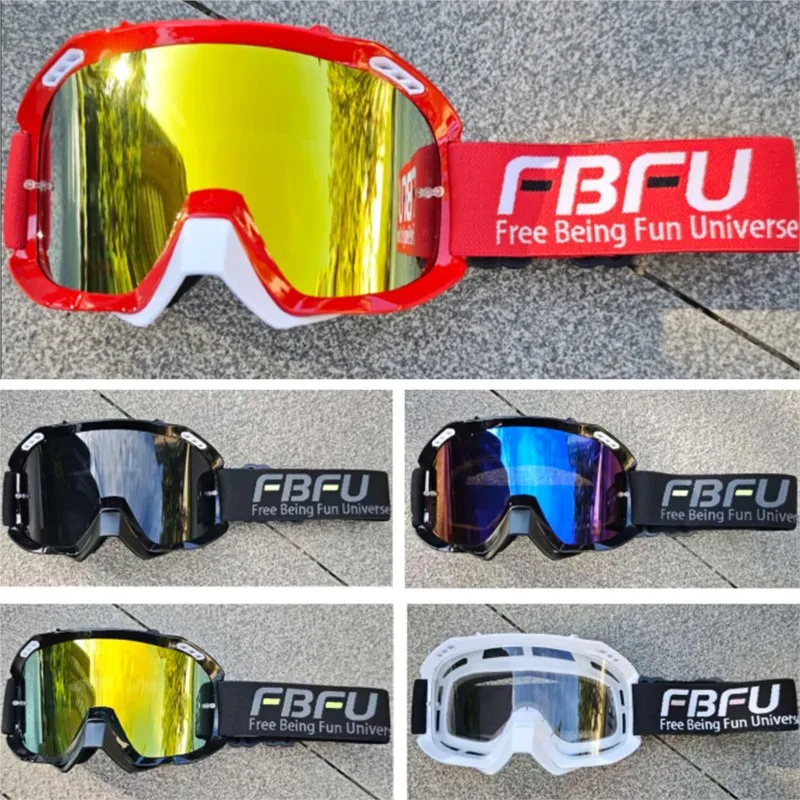 

Multisport Motorbike Safety Goggles Panoramic Lens UV Block Wind Dust Shield for Urban & Offroad Moto