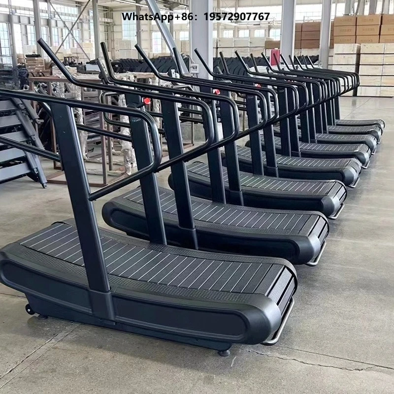 Cardio Professional Commercial Gym Fitness Sports Non Motorized air Runner Non Powered Mechanical Treadmill Curve Gym Equipment