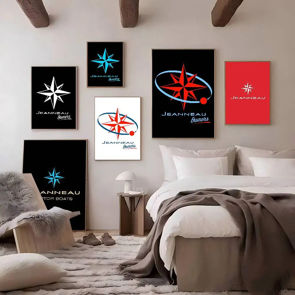 J-JEANNEAUs Logo Good Quality Prints and Posters HD Quality Poster Wall Art Painting Study Home Decor