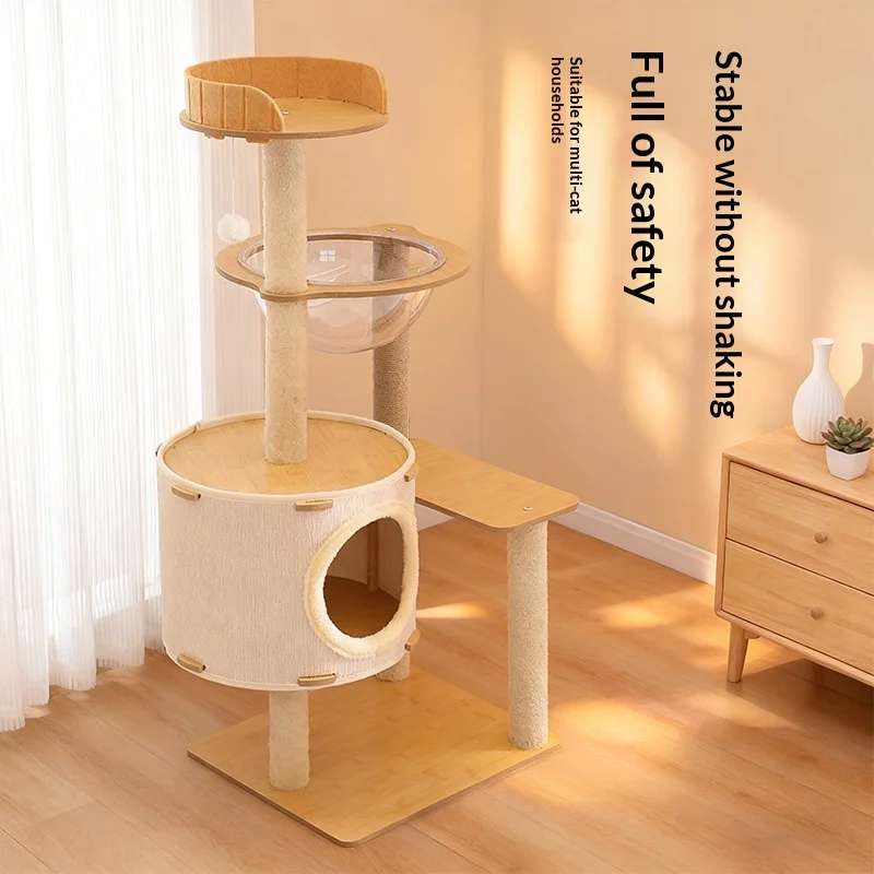 Árbol para gatos Winter Snow Dream con cama y sisal de cáñamo - imagen 3
