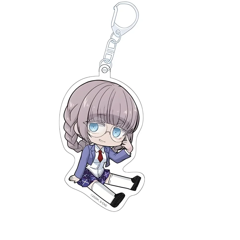 Anime Yofukashi No Uta Call of the Night Cosplay Nazuna Yamori Ko Figures Bag Decorations 6cm Acrylic Pendant Keychains view 2