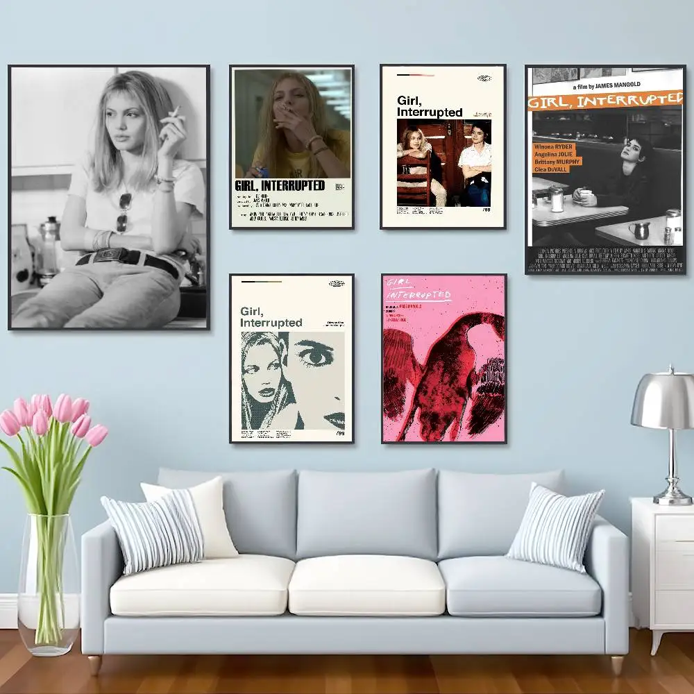 Girl Interrupted Movie tv Poster HD Self-Adhesive Waterproof Posters Versatile Decor for Homes Bars Hotels More
