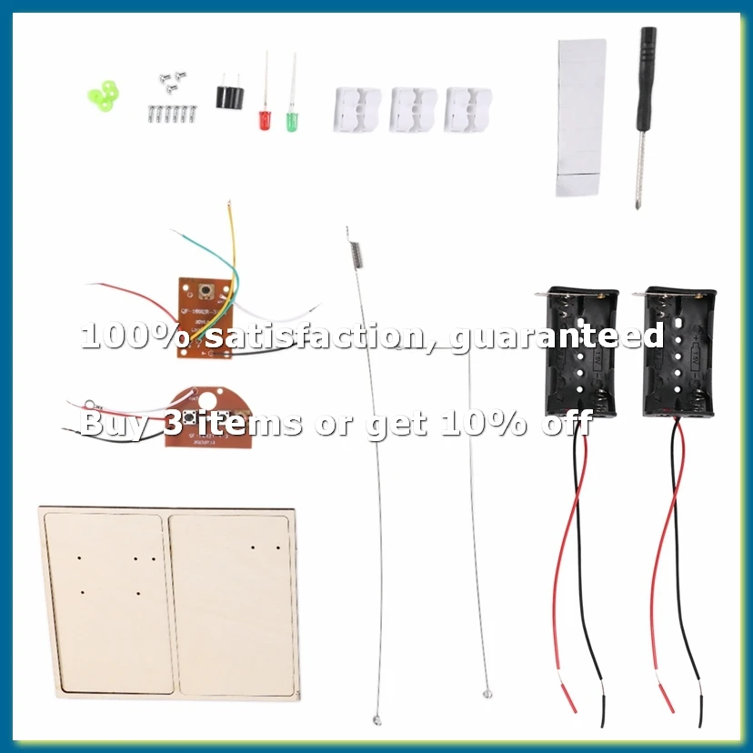 STEM Kits, Learn Morse Code, Build a Telegraph Machine, Electric Circuit Experiment, Electricity Kit(No Battery)-DTD2