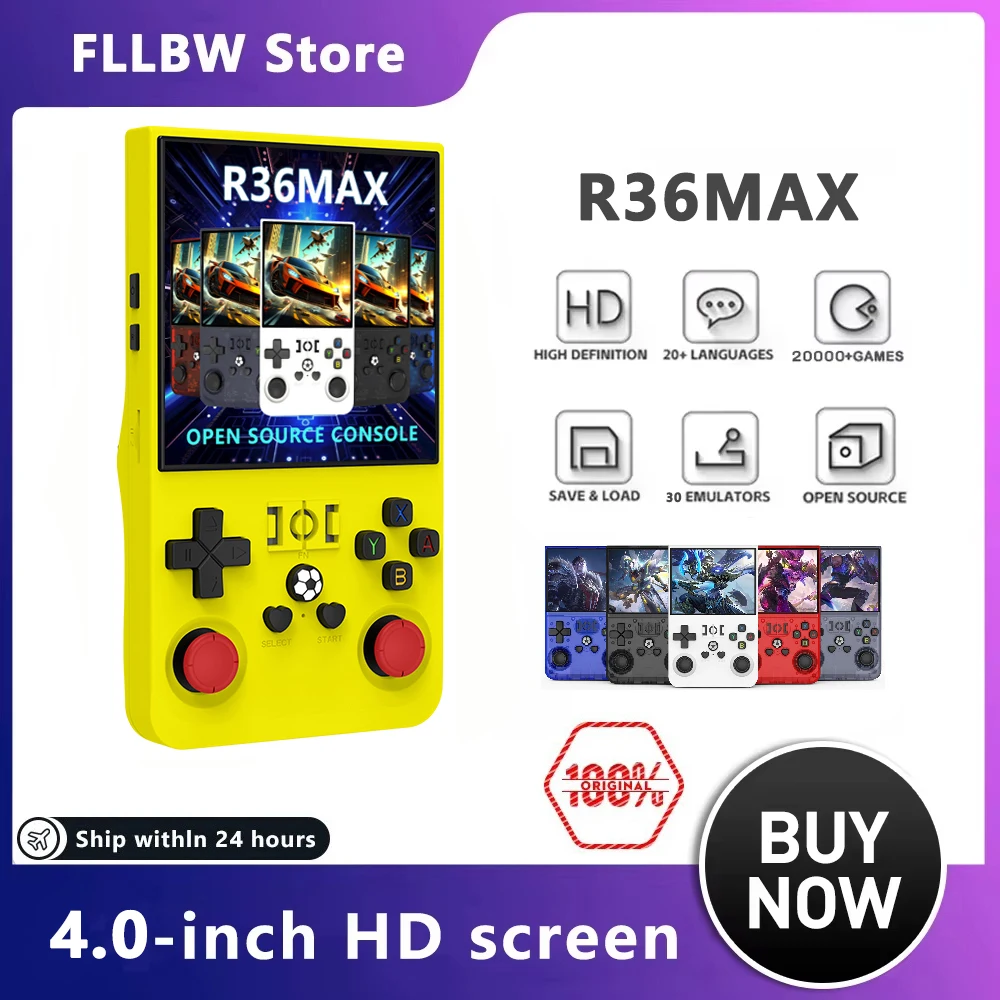 R36 MAX Retro Handheld Game: La Mejor Consola Portátil para Jugadores Nostálgicos y Amantes del Retro