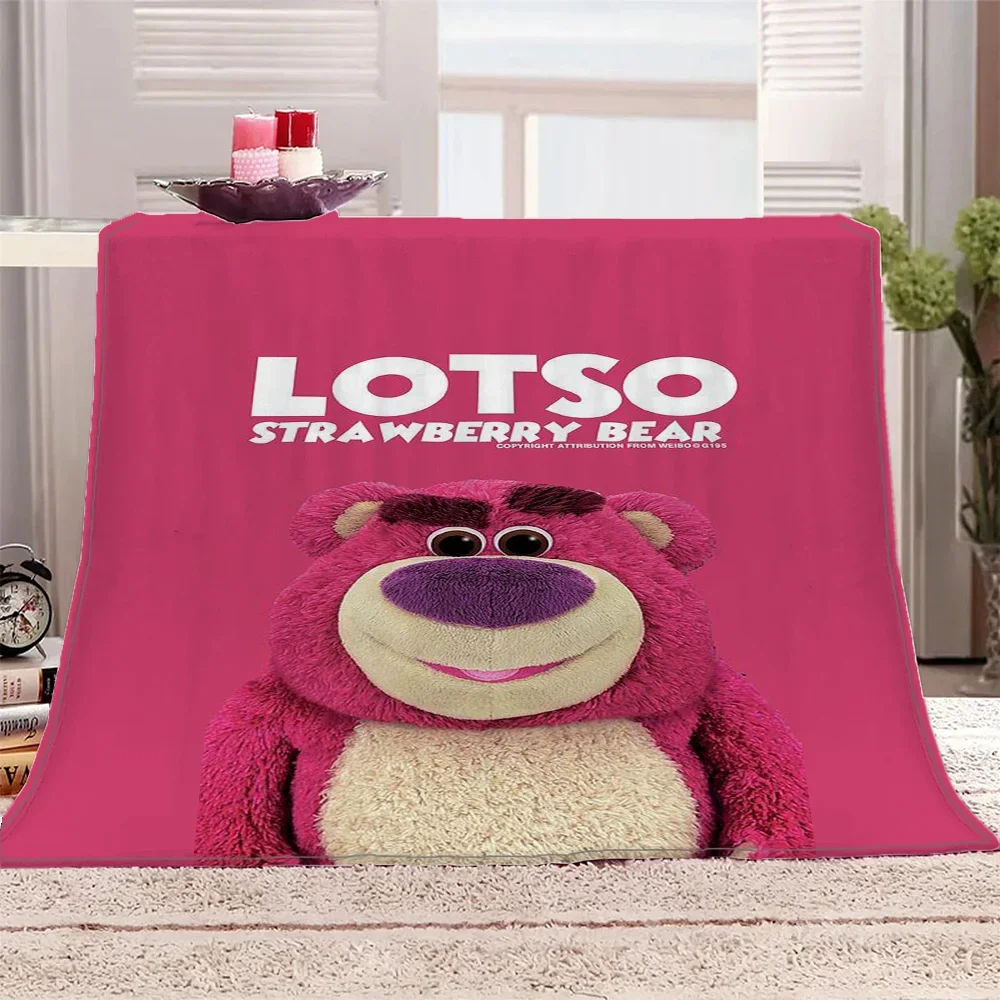 Knee Blanket for Sofa Decoration LOTSO BEAR Luxury Throw Blankets & Throws Fluffy Plaid Funny Blanket King Size Cobija Soft Nap