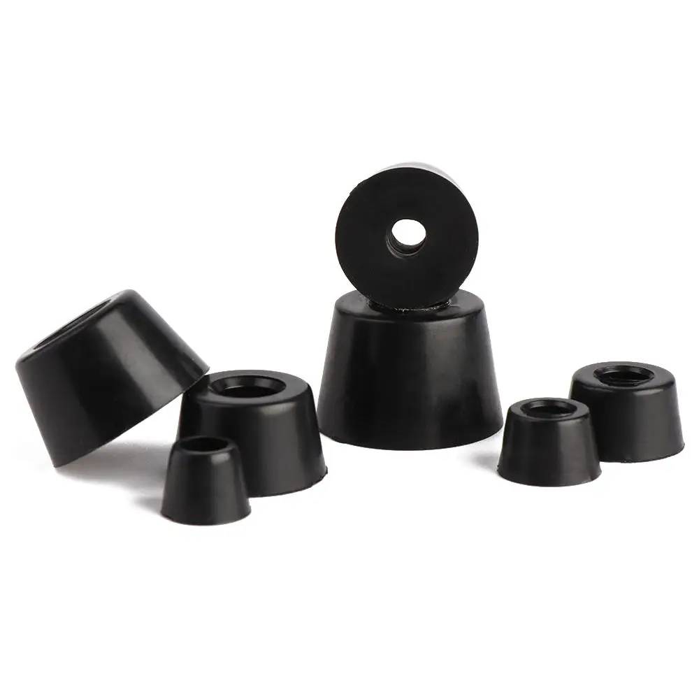 10 pcs Furniture Parts Cushion Cabinet Speaker Tapered Protective Pad Furniture Slip Feet PVC  Foot Mat