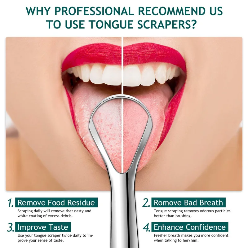 

1 шт., скребок для языка из нержавеющей стали, щетка для чистки языка, щетка для чистки языка с покрытием, зубная щетка для языка, инструменты для ухода за полостью рта