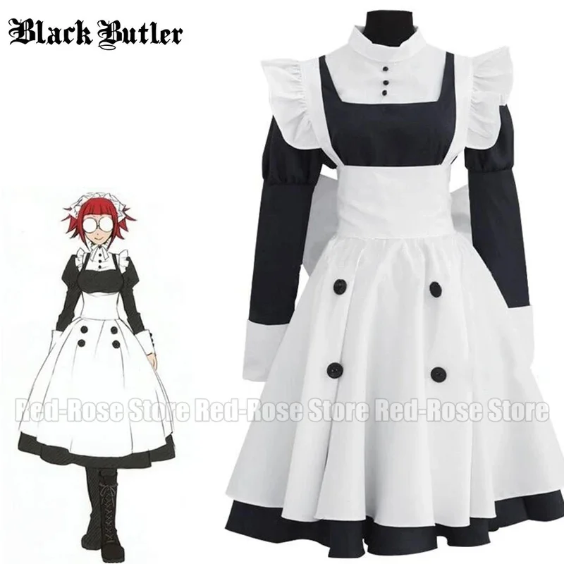 

Japanese anime Black Butler Kuroshitsuji Mey Rin Cosplay Costume Custom Made Cosplay Costumes For Women Multi-Styles