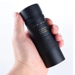 Telescópio Monocular HD Zoom, Zooming Stepless, Longo Alcance, Prisma Bak4, Telescópio com Bússola, Caça, Ao Ar Livre, Acampamento, Presentes