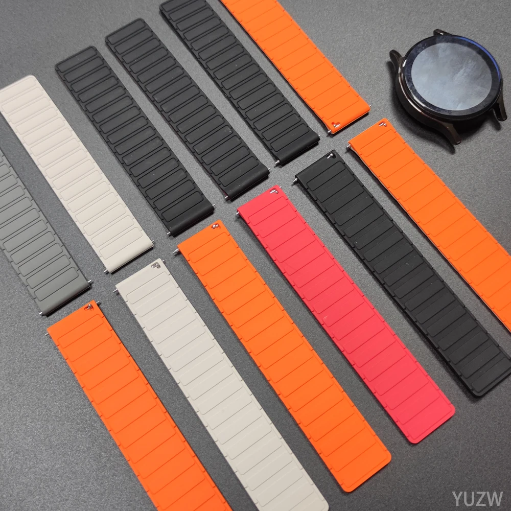 Силиконовый ремешок с магнитной петлей 22 мм для Amazfit Bip 5 6 46 мм, браслет Amazfit BALANCE 2/Cheetah Pro GTR 4 2 2e 3Pro GTR, ремешок 47 мм