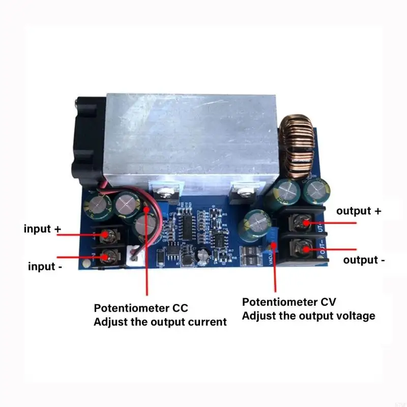 57QF Efficienza energetica Affermatura STEP DOWN Convertitore Modulo Converter Converti con indicatori stato a LED per