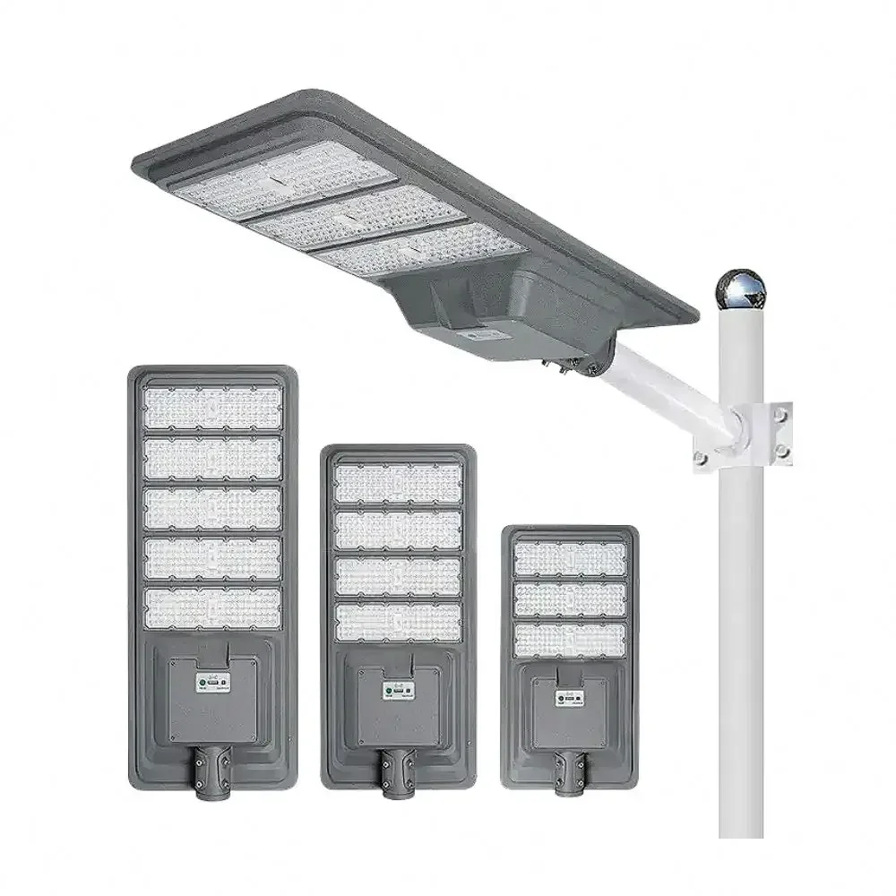 outdoor integrated aluminum Sensor led light 50w 60w 80w 100w solar street light automatic on off