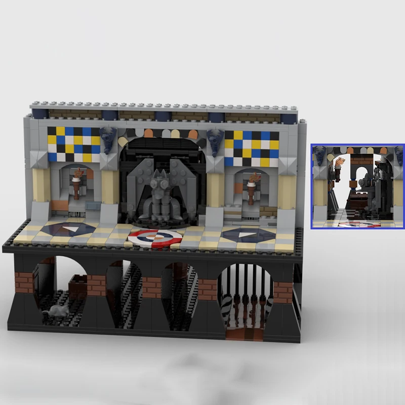 

699pcs MOC Dungeon with Trap Doors Castle Building Blocks Christmas Gift Toy to Develop Patience and Concentration