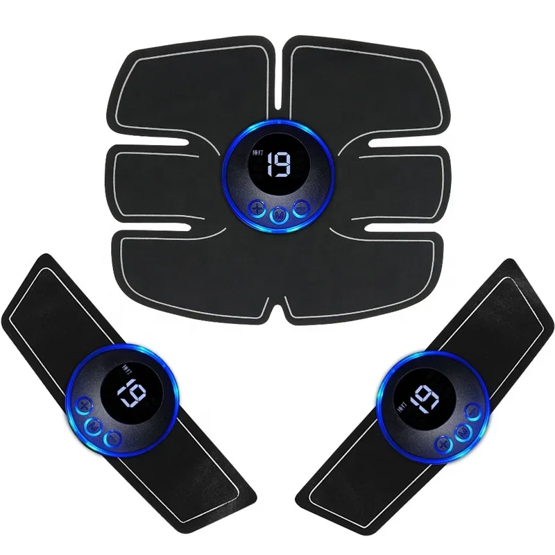 Intelligent EMS Abdominal Fitness Instrument 6-piece Abdominal Muscle Trainer Home Exercise Fat Throwing Machine