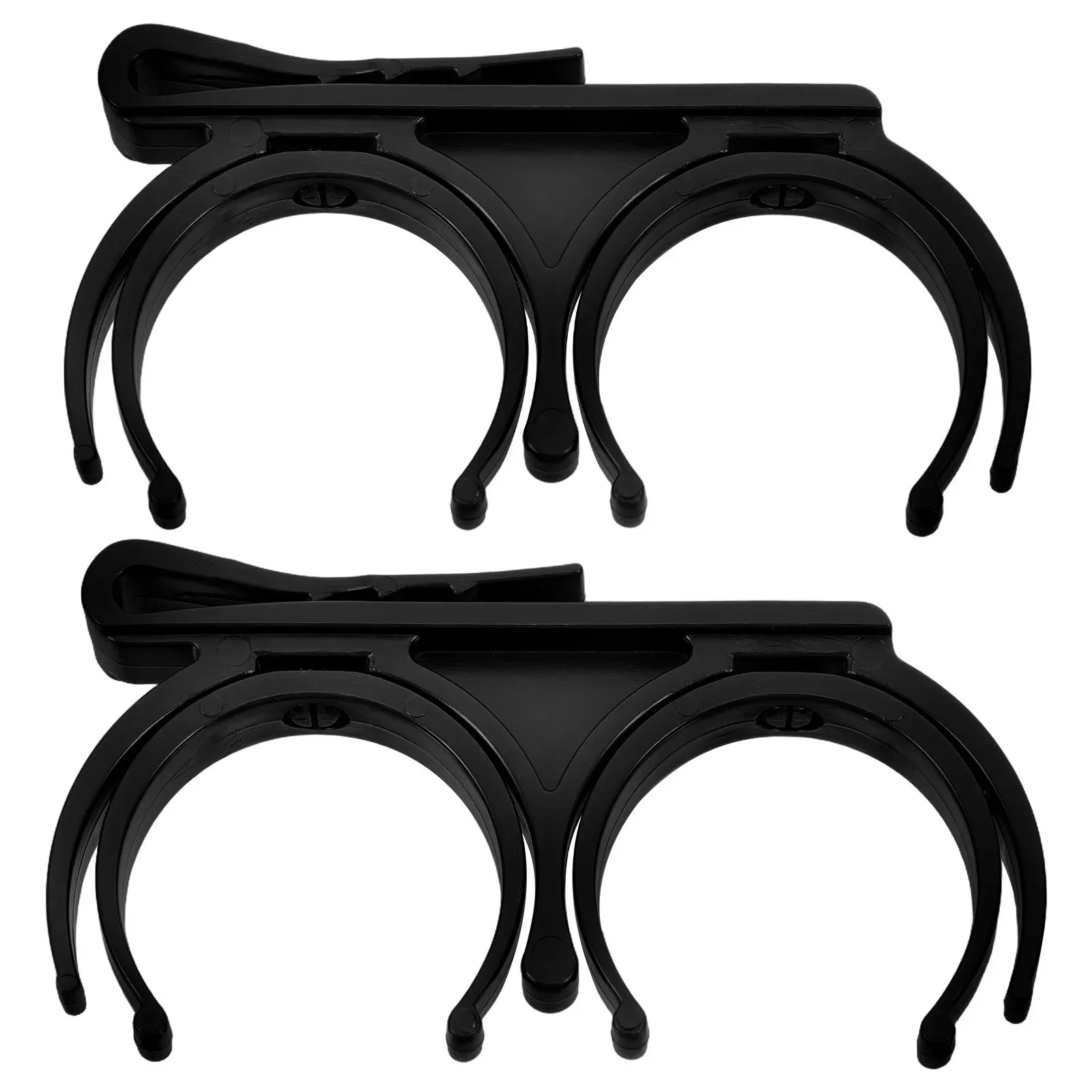 

2Pcs Rotatable Golf Ball Clip Foldable Dual Holder Strong Plastic Quick Pickup Golf Accessory for on-The-Go Training