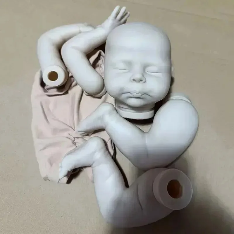 Unpainted Unassembly Unfinished Blank Doll Kit Reborn Christopher Fresh Color DIY Doll Parts with Cloth Body Random Free Clothes