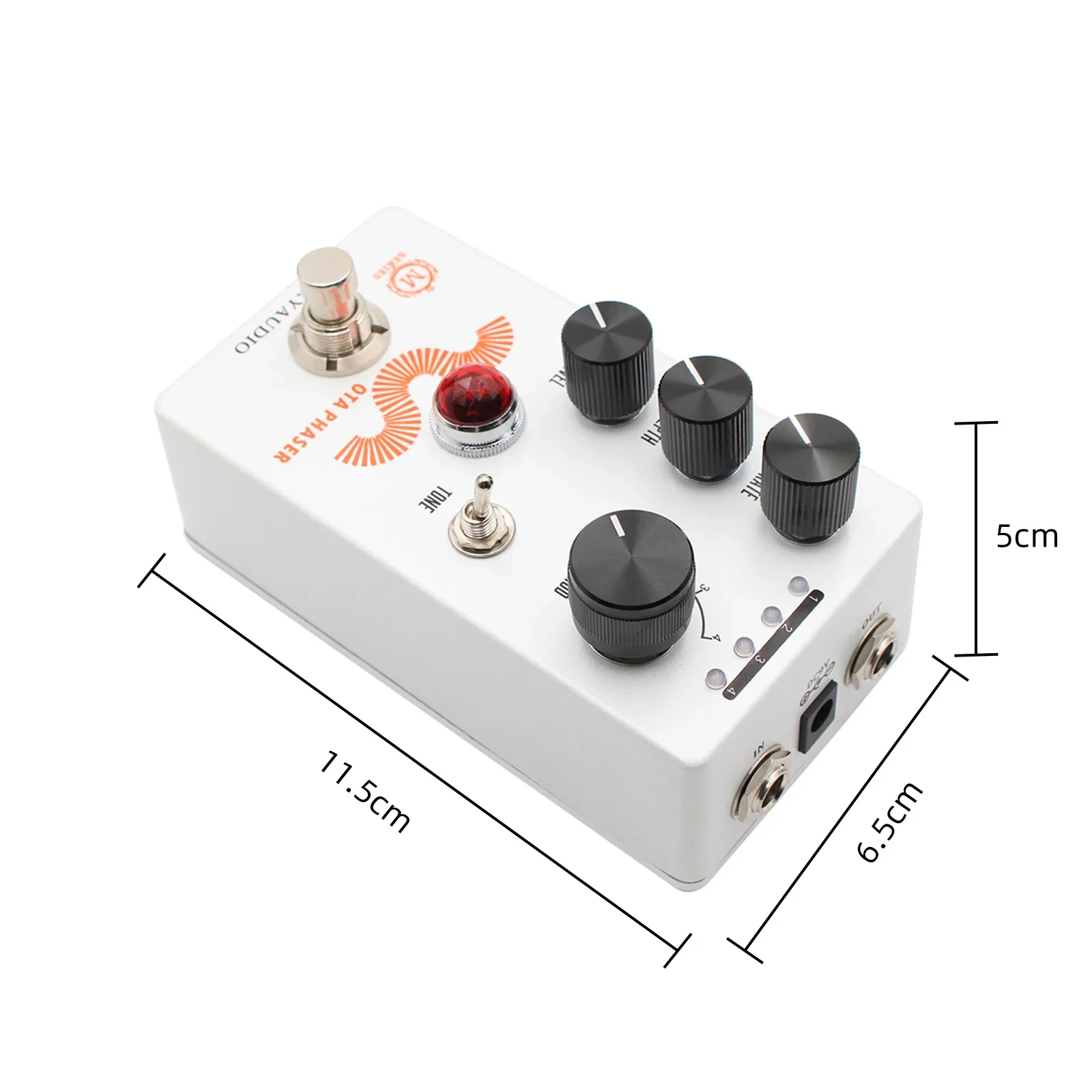 Аудио-педаль MOSKY для электрогитары OTA PHASER с уровнем интенсивности, 4-режимная Ручка выбора, запасные части и аксессуары для настоящей байпас