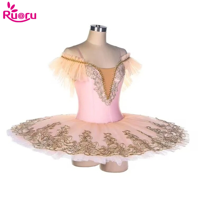 

Ruoru Women Adult Ballet Tutu Dress Girls Kids Professional Ballet Skirt Dance Costume Child Ballerina Dance Clothes Leotard