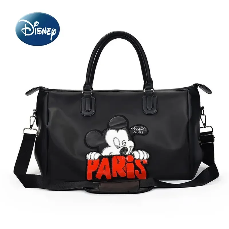 Disney Mickey's New Women's Hand Travel Bag Cartoon Travel Bag Luxury Brand Large Capacity Leisure Luggage Bag Fitness Bag