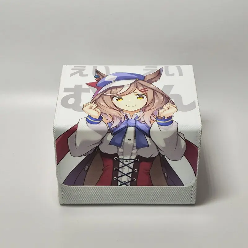 Suitable for Anime YGO Umamusume: Pretty Derby Themed Board Game Card Box Matikanetannhauser PU Magnetic Flip Cover Storage Box
