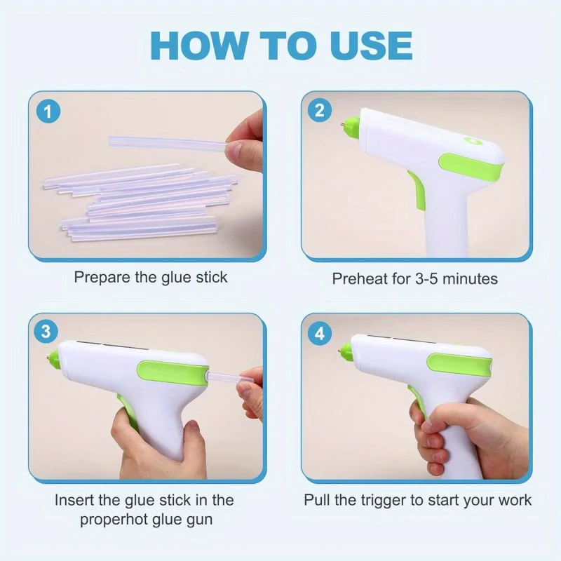 Hot Glue Sticks, Clear Hot Melt Adhesive, Suitable for Mini Glue Guns, Used for DIY Repairs, Handicraft Pasting Projects