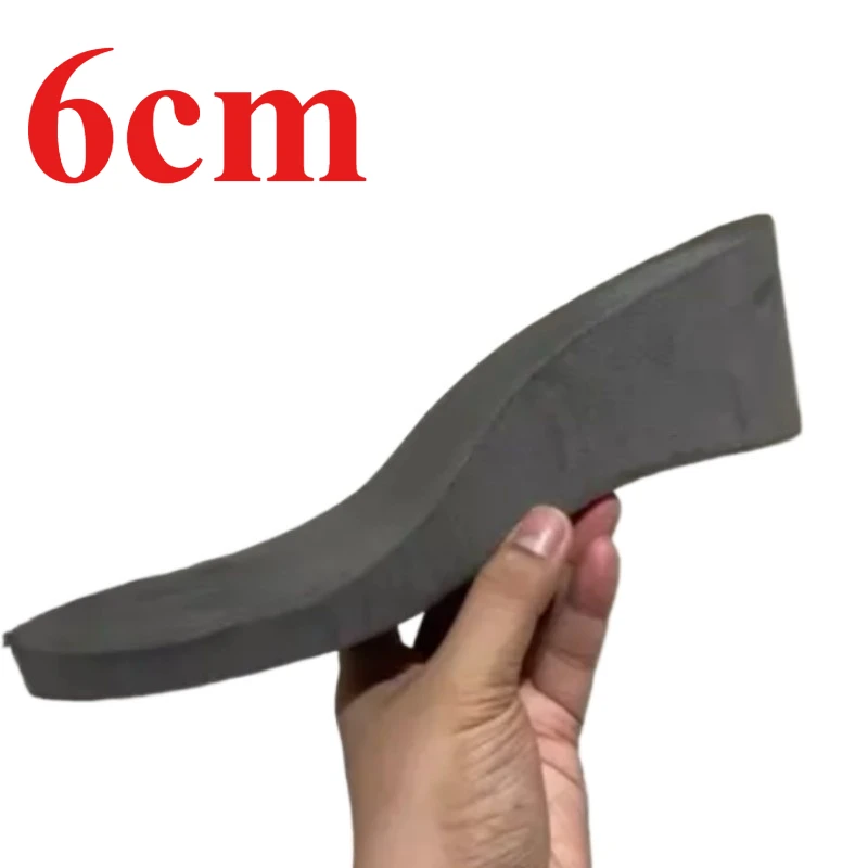 Height Increasing Insole Hard Cushion 6cm Comfortable Non Tiring for Men's No Collapse of The Feet and An Internal Increasing