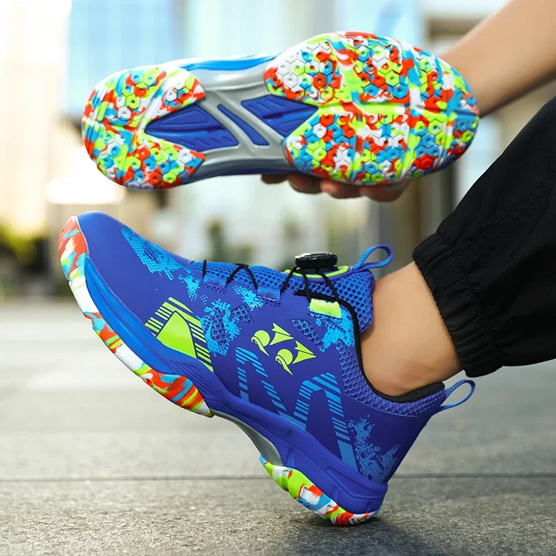 Lightweight and Breathable Tennis Shoes Men's and Women's Cushioned Sports Shoes Outdoor Badminton Shoes Anti Slip Walking Shoes