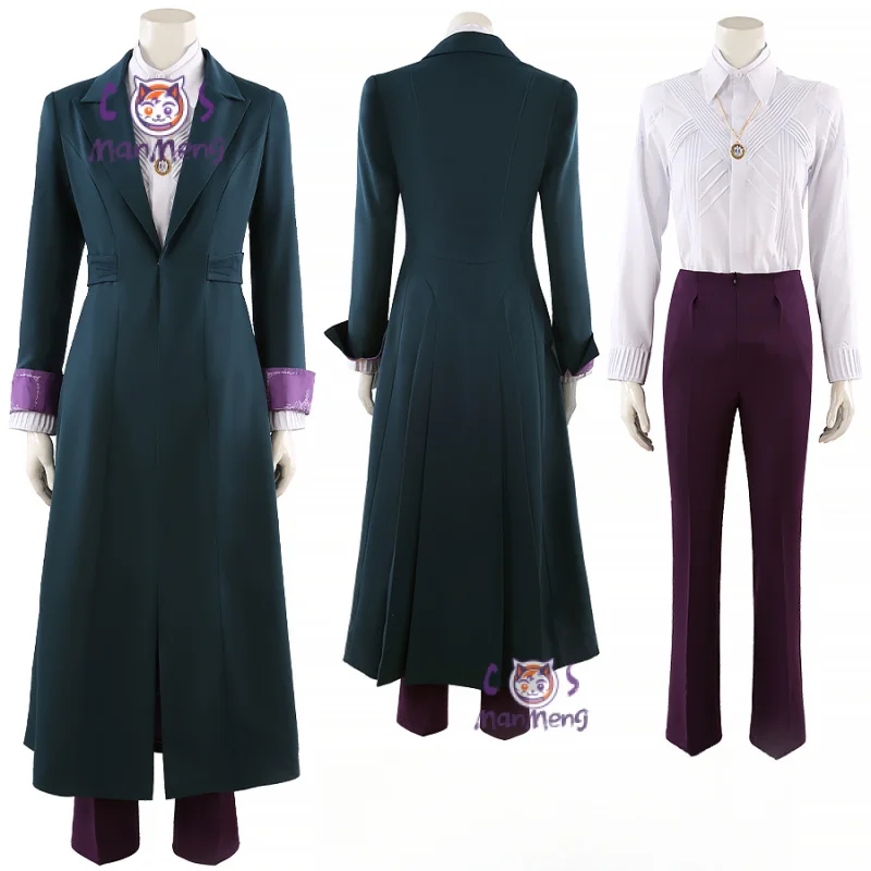 Movie Agatha Harkness Cosplay Prof. Emeritus Harkness Costume coat shirt pants necklace carnival party men women suit uniform