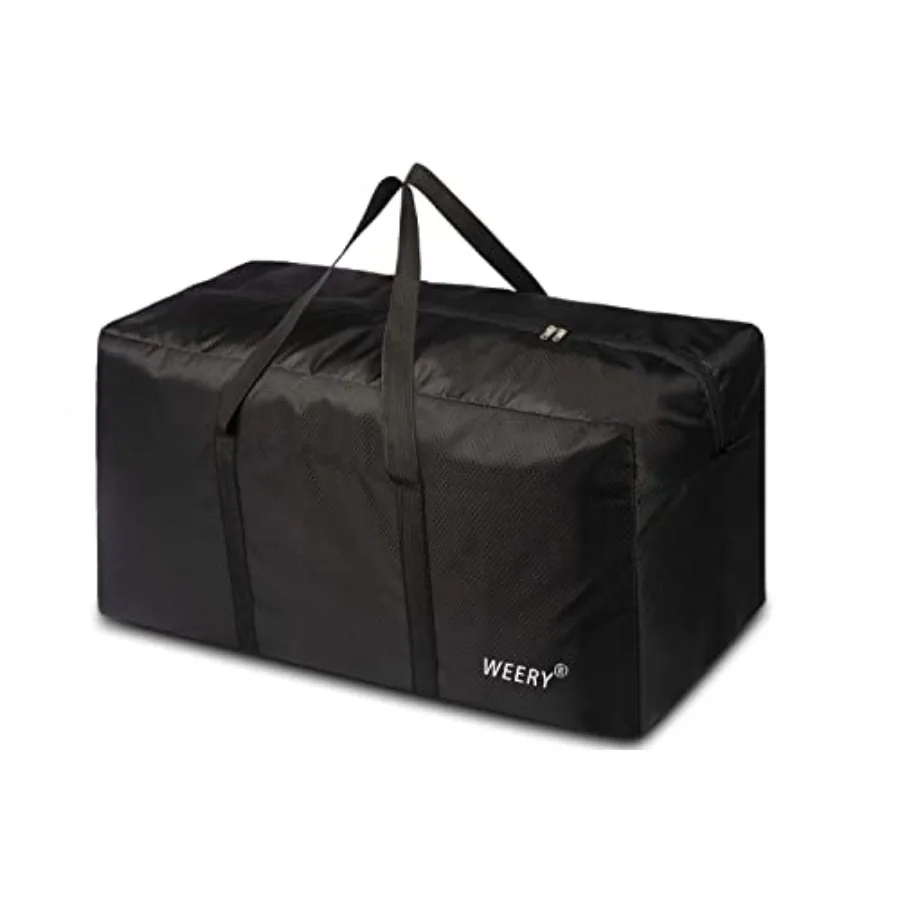 Extra Large Duffle Bag, 96L Lightweight Travel Bag, Foldable Waterproof Duffel Bag for Men Women, Black