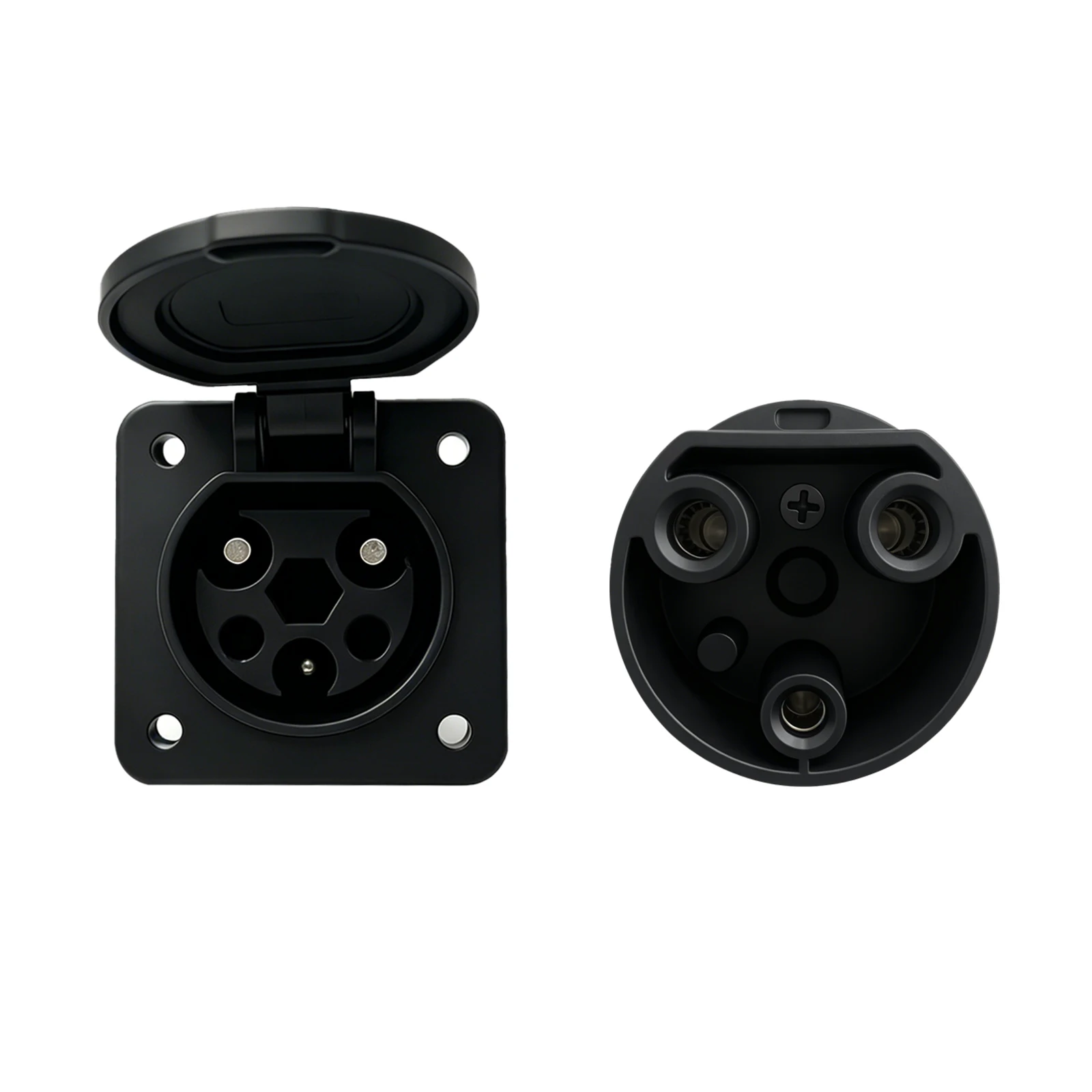 Charging Connector Plug Socket Kit 48V-72V AC Charging Gun For Low Speed EV Golf Cart Patrol Car Sightseeing Vehicle
