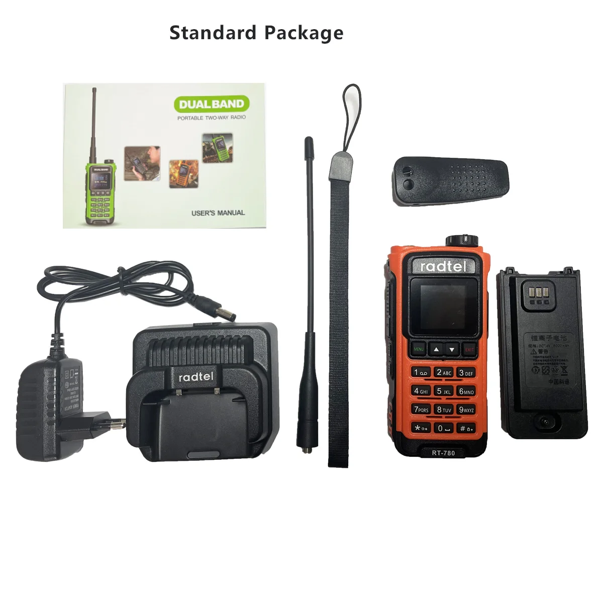 Radtel RT-780 136-620Mhz Amateur Walkie-Talkies Air Band Radio Receiver Long Range Portable Two-Way Ham Radio Transceiver USB-C