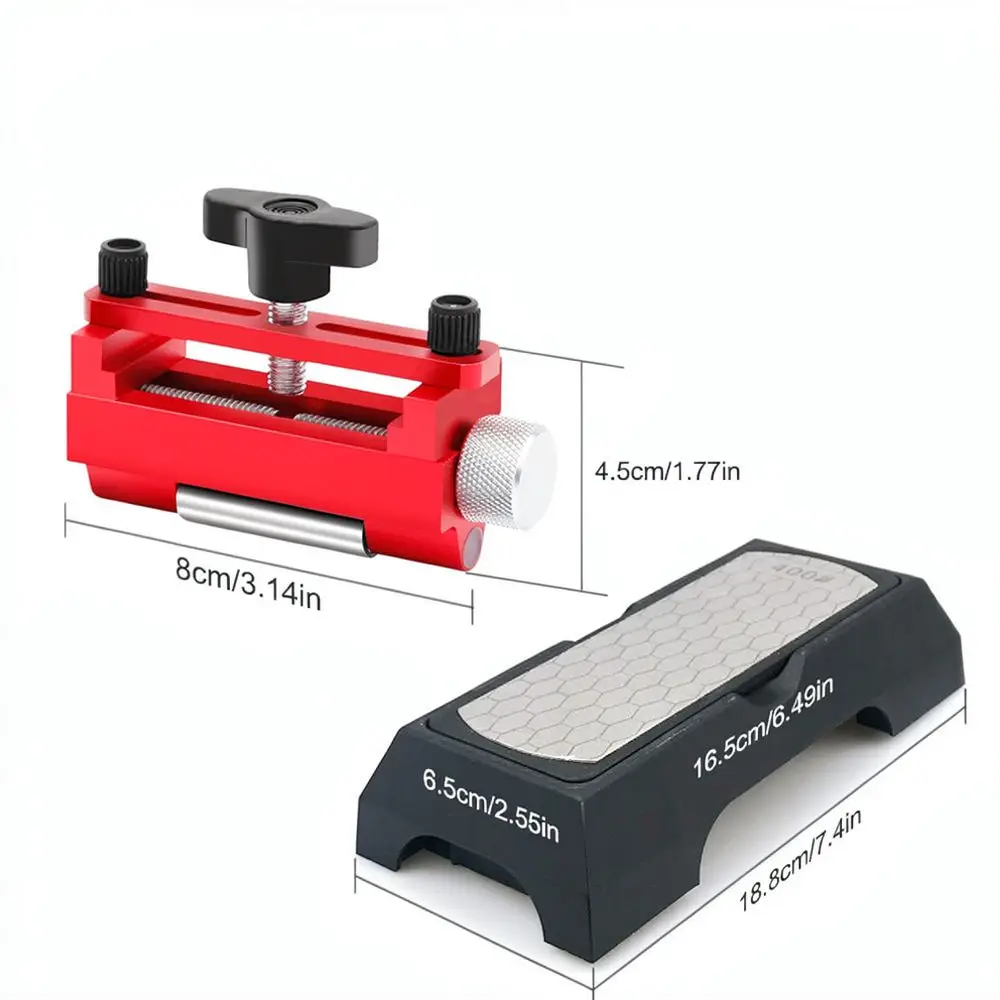 Adjustable Angle Sharpener System Dual Sided Diamond Whetstone Professional Kitchen Grinding Tool For Outdoor Cutlery