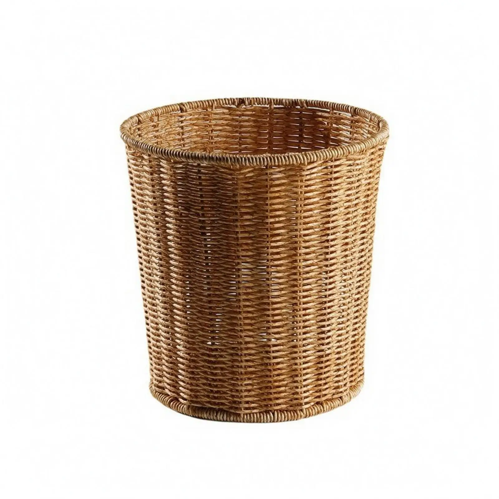 Plastic Rattan Basket Lattice Pattern Household Storage Handwoven