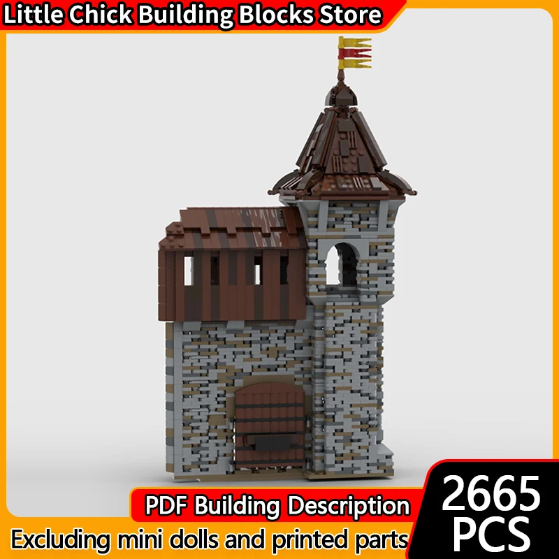 

Модель City Street View MOC, строительные кирпичи, дорожка между воротами, модульная технология, детские праздничные подарки, сборка игрушек, костюм