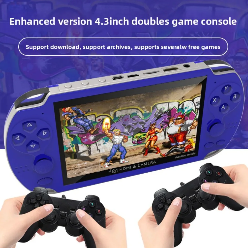 

ICYFTONER новая 4,3-дюймовая портативная аркадная игровая консоль PSP 3000 в стиле ретро Classic Doubles FC Mini