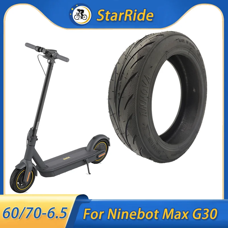 For NINEBOT MAX G30 G30P G30LP G30LE Electric Scooter Tyre 60/70-6.5 Tubeless Tire 10 Inch Tire Compatible with 10X2.50-6.5