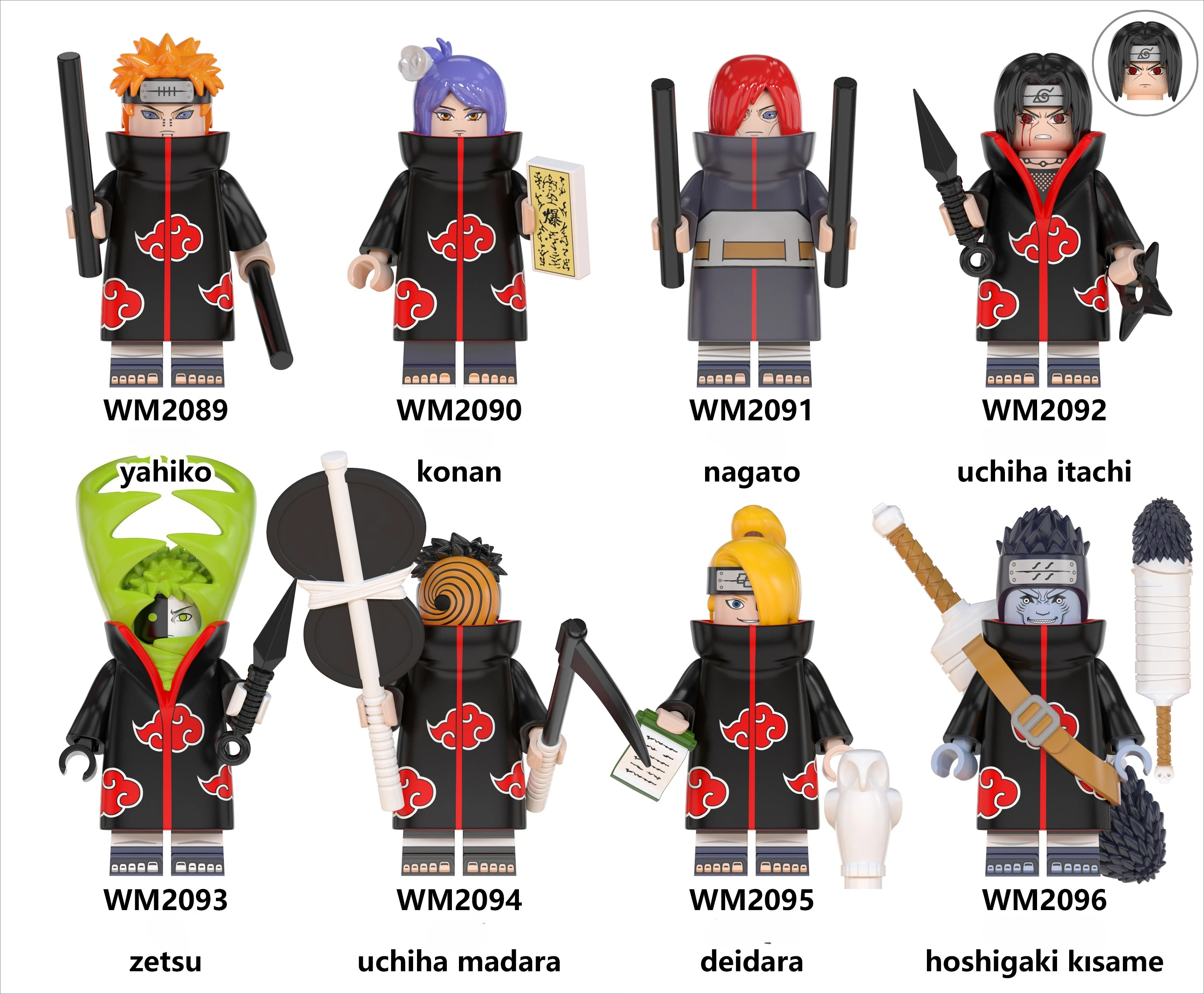 WM6105 WM6106 Série Anime Ninja Blocos de Montar Infantis Conjunto de Brinquedos Minions Coleção de Presentes de Feriado Comemorativa