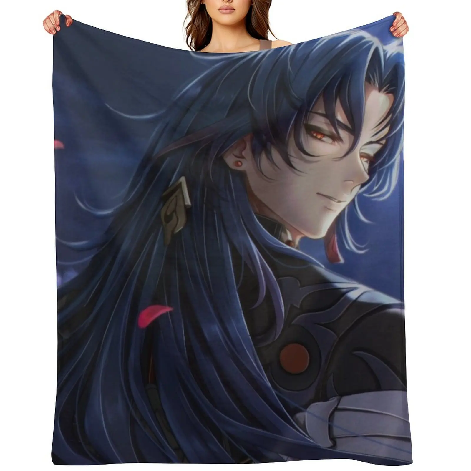 

Blade (honkai star rail) Throw Blanket cosplay anime Thermal bed plaid Large Blankets