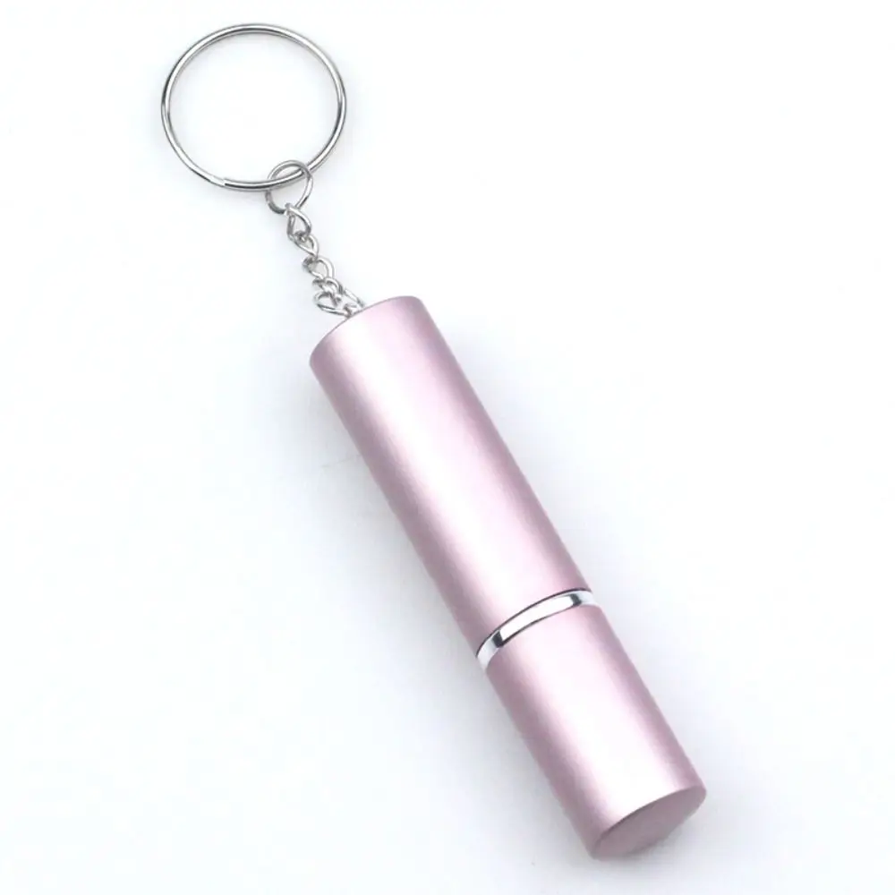 Colorful 10ml Empty Perfume Bottle With Keychain Compact Spray Liquid Bottle Metal Bag Pendant Press Spray Bottle Women