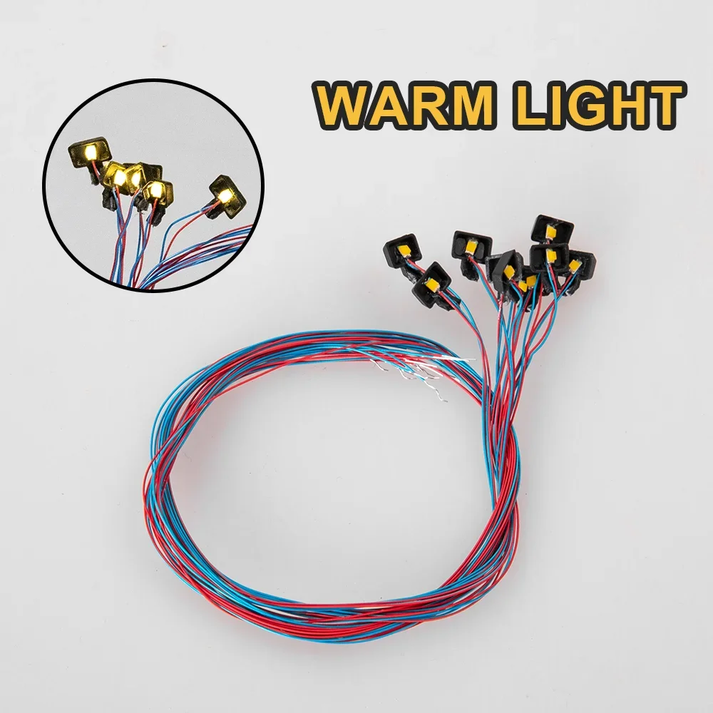50 個 Ho スケールミニチュアランプ 3V Led 1:87 モデル看板ライト Diy プラスチックおもちゃ建築建材ジオラマ用