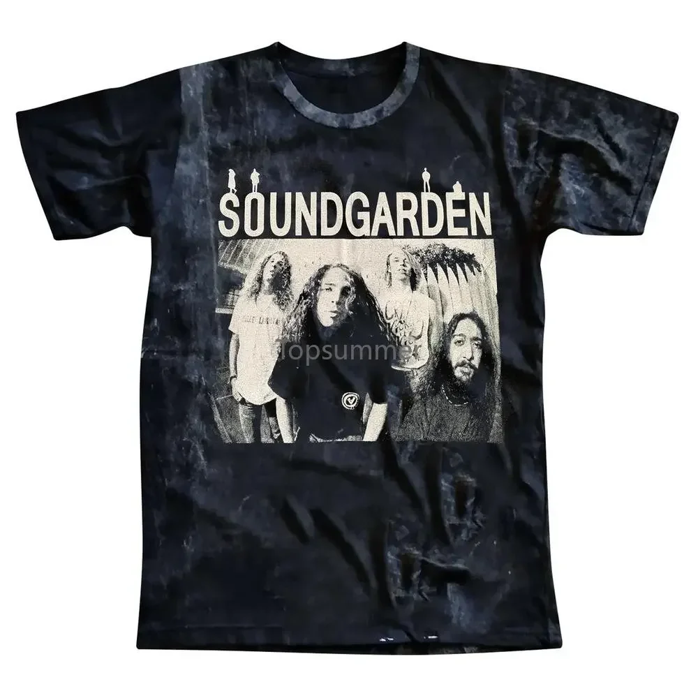 

Soundgarden Крис Корнелл, футболка с коротким рукавом, винтажный вид, нержавеющая сталь, стирка, стирка, потертая, отбеленная